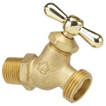 Gourmetgalley VHNSTDF3B 0.5 in. Brass Straight No Kink Hose Bibb GO697757